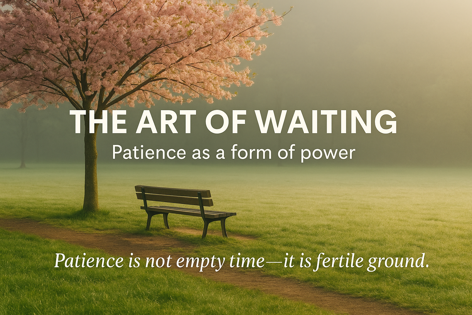 The Art of Waiting: Patience as a Form of Power